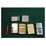 GROUPING: 6 CIGARETTE LIGHTERS