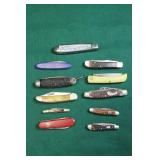 GROUPING: 11 POCKET KNIVES: FRONTIER,