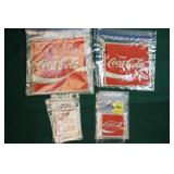 12 COCA-COLA UNIFORM PATCHES - VARIOUS SIZES
