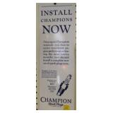 CHAMPION SPARK PLUG TIN SIGN