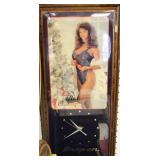 SNAP ON ADVERTISING WALL CLOCK