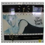 BLACK VELVET ADVERTISING WALL CLOCK