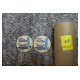 FULL TUBE OF "BUTTER MILK" CARD BOARD BOTTLE TOPS