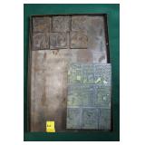 GROUPING OF 1 PRINTER BLOCK AND 6 PRINTER PLATES