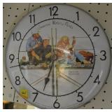 GENERAL MOTORS PARTS WALL CLOCK WITH NORMAN
