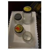 4 VINTAGE JFG JARS