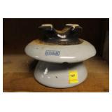LARGE CERAMIC INSULATOR - MARKED: KNOX HAS A FEW