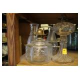 2 VINTAGE OIL LAMPS