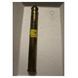 VINTAGE BRASS COIN TUBE