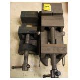 2 BENCH VISES: 1 MARKED STANLEY, 1 MARKED MADE IN