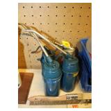 4 SMALL OIL CANS