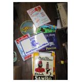 GROUPING OF METAL ADVERTISING SIGNS