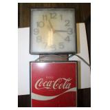 COCA-COLA ELECTRIC WALL CLOCK - WORKS