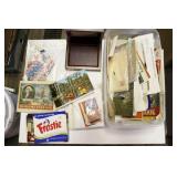 GROUPING: CRACKER JACK PRIZES, POST CARDS,