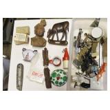 GROUPING: WOOD CARVINGS, TOYS, ETC.