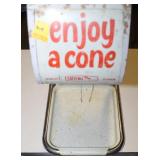 "ENJOY A CONE" ICE CREAM CONE DISPENSER