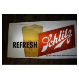 SCHLITZ LIGHTED ADVERTISING SIGN - WORKS