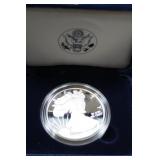 2010 AMERICAN EAGLE SILVER PROOF COIN W/COA AND