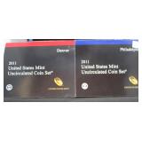 2011 US MINT UNCIRCULATED SET P&D 36-COIN (18X2)