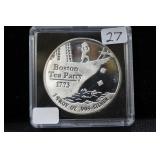 "BOSTON TEA PARTY 1773" PROOF 1 TROY OZ .999