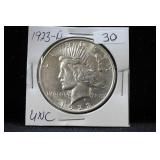 1923-D SILVER PEACE DOLLAR