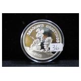 2013 GARFIELD PROOF  PAWS BRAND .999 SILVER 1 OZ