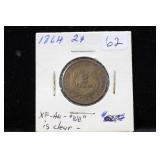 1864 2-CENT COIN - NICE
