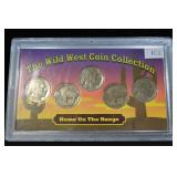 THE WILD WEST COIN COLLECTION - 5 BUFFALO NICKELS