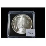 LIBERTY BUFFALO INDIAN DESIGN SILVER 1OZ .999