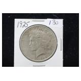 1925 SILVER PEACE DOLLAR