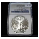 2013 MS70 EARLY RELEASES SILVER EAGLE - NGC