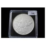 2014 TOKELAU KAKAHI YELLOWFIN TUNA $5 1OZ SILVER