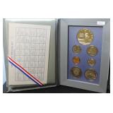 1986 US PRESTGE SET, PROOFS INCLUDING THE SILVER