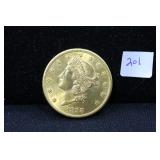 1898-S GOLD DOUBLE EAGLE LIBERTY UNC