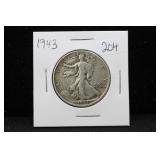 1943 WALKING LIBERTY HALF DOLLAR