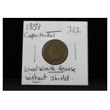 1859 COPPER-NICKEL INDIAN HEAD CENT -LAUREL