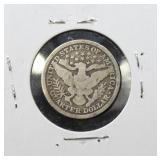 1892 BARBER QUARTER DOLLAR