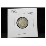 1912 BARBER DIME