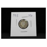 1913 BARBER DIME