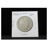 1903-S BARBER SILVER HALF DOLLAR