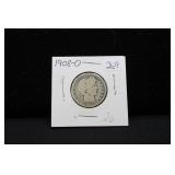 1908-O BARBER QUARTER