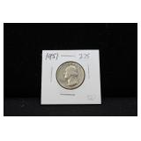 1951 WASHINGTON QUARTER