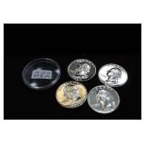 (4) 1964 PROOF SILVER WASHINGTON QUARTERS