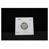 1900 MARKED EF+ BARBER DIME - "LIBERTY" CLEAR