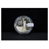 1986 ELLIS ISLAND LIBERTY PROOF SILVER DOLLAR