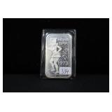 1973 GO GO BAR ONE OUNCE .999 COLLECTOR BAR