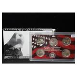 2005 US MINT 50 STATE QUARTERS SILVER PROOF SET