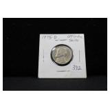 1975-D OFF-CENTER STRIKE - ERROR -  JEFFERSON
