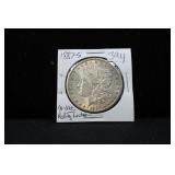 1887-S MORGAN SILVER DOLLAR, LOOKS UNC WITH NICE