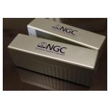 (2) NGC GRADED COIN BOXES